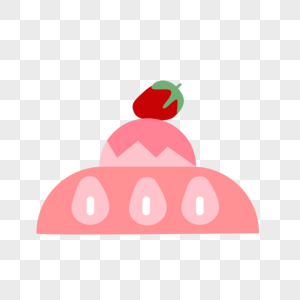 美味的粉色小蛋糕图片