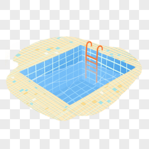 夏天的游泳池图片