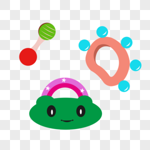 摇铃餐盘元素素材