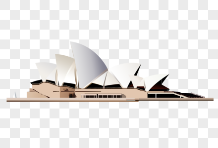 悉尼歌剧院悉尼市政厅高清图片