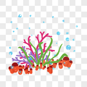 彩色海洋植物高清图片