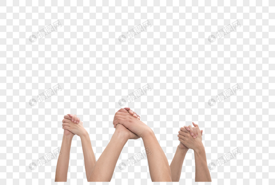 三手握手姿势图片