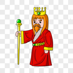 手绘国王图片