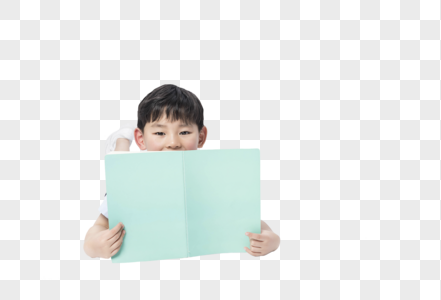 小男孩看书图片