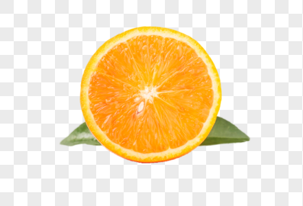 半个橙子水果图片