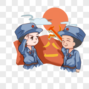 敬礼军人图片