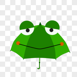 青蛙雨伞图片