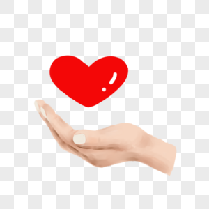 手捧爱心图片素材