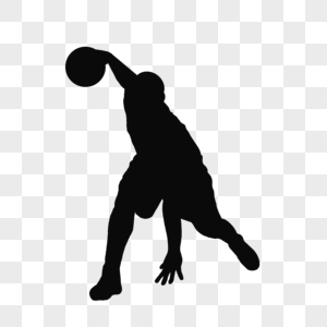 篮球运动赛事剪影图片素材