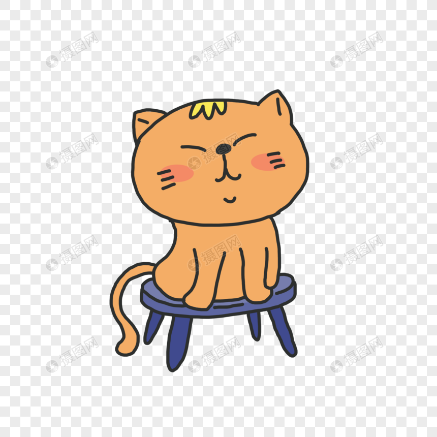 椅子上的猫元素素材下载 正版素材 摄图网 椅子上的猫元素素材下载 正版素材 摄图网
