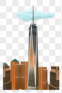 美国地标建筑——纽约世界贸易中心一号楼图片