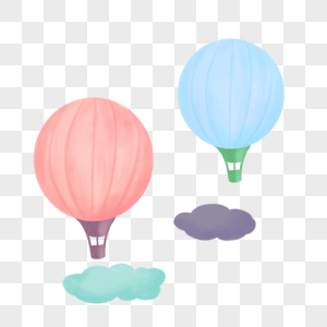 热气球装饰氢气球高清图片