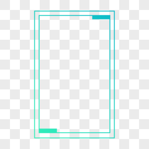 蓝色科技渐变边框图片
