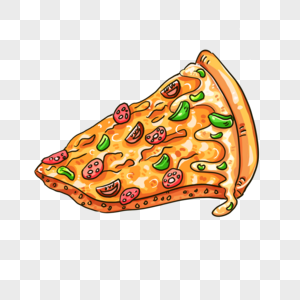 美味披萨食物薄披萨高清图片