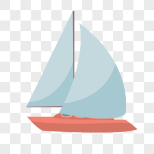 帆船轮船起航高清图片