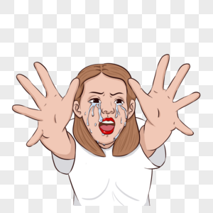女子唯美哭泣图片