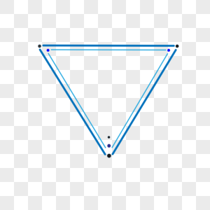 简约风边框三角形分割线高清图片