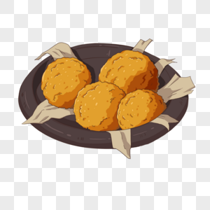 炸丸子煎堆图片素材