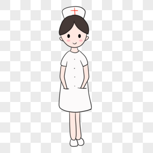 手绘护士形象图片