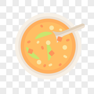 美食汤卡通菌汤高清图片