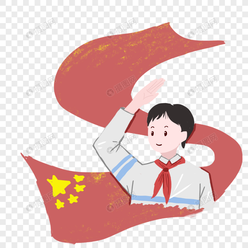 我的祖国插画图片