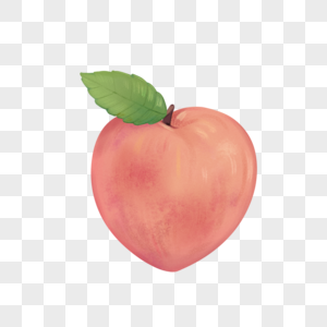 手绘水果桃子图片