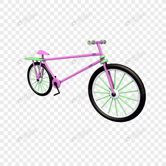 粉色时尚自行车图片
