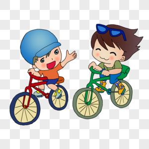骑自行车的男孩高清图片
