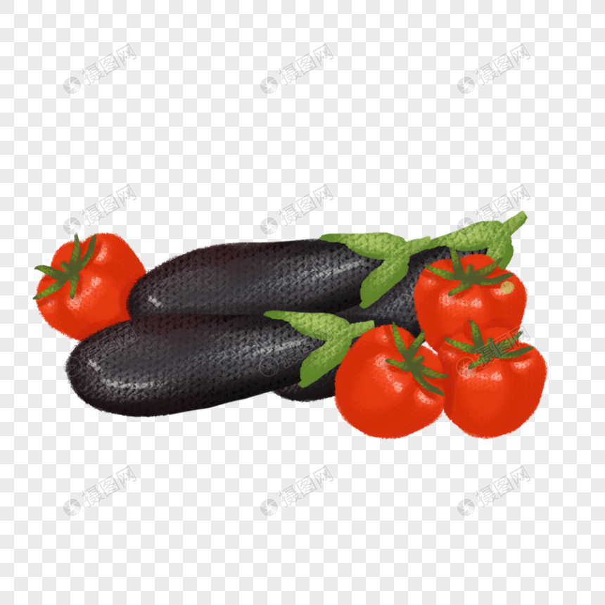 西红柿茄子蔬菜图片