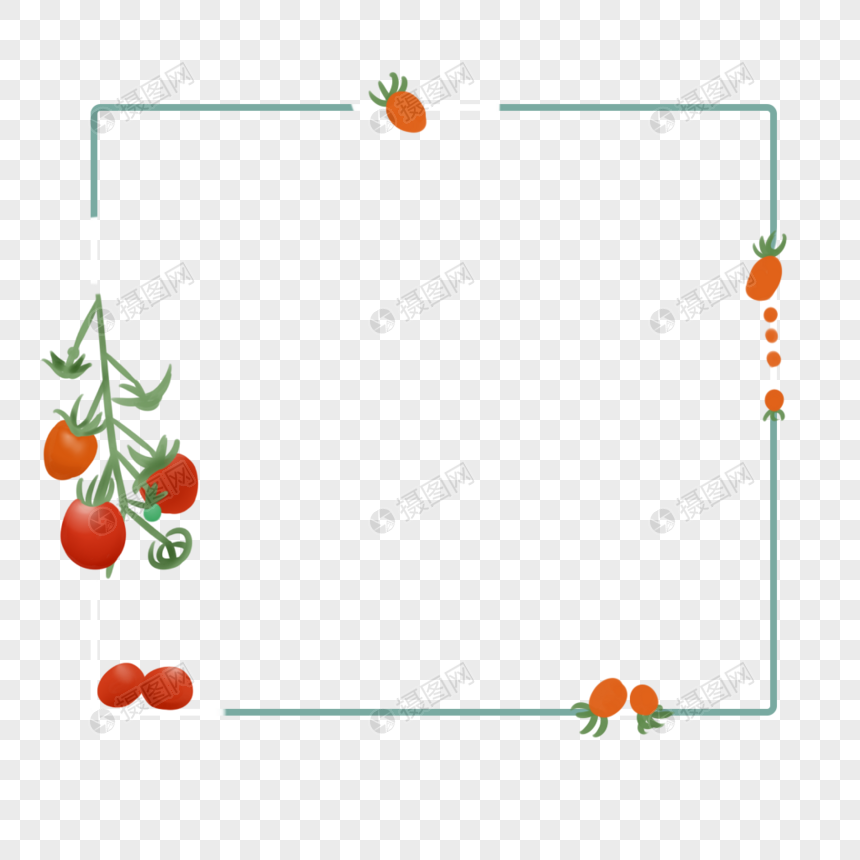 番茄边框图片