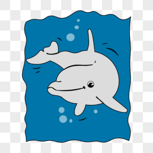 水中游泳的海豚图片