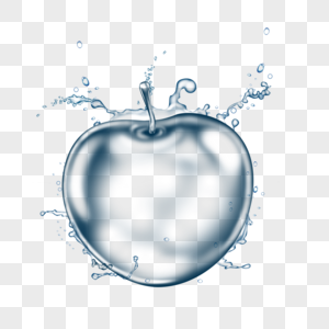 苹果水纹图片