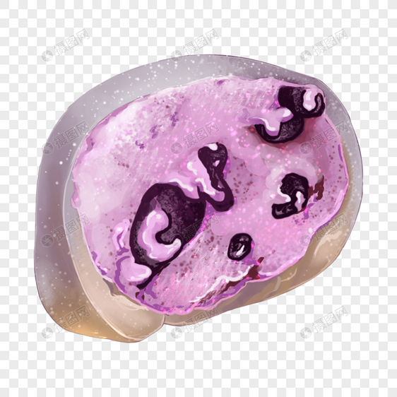 紫薯雪媚娘图片