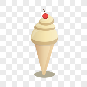 AI矢量图可爱卡通儿童甜品夏日甜筒冰淇淋图片