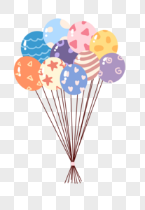 漂浮的气球图片