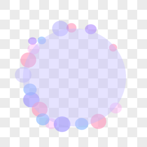 彩色泡泡圆形圆圈手绘简约边框背景高清图片