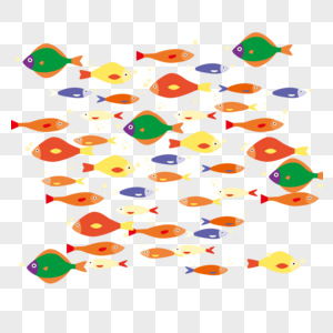 海洋五颜六色的鱼群背景图片