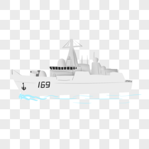 海军驱逐舰ps船的素材高清图片