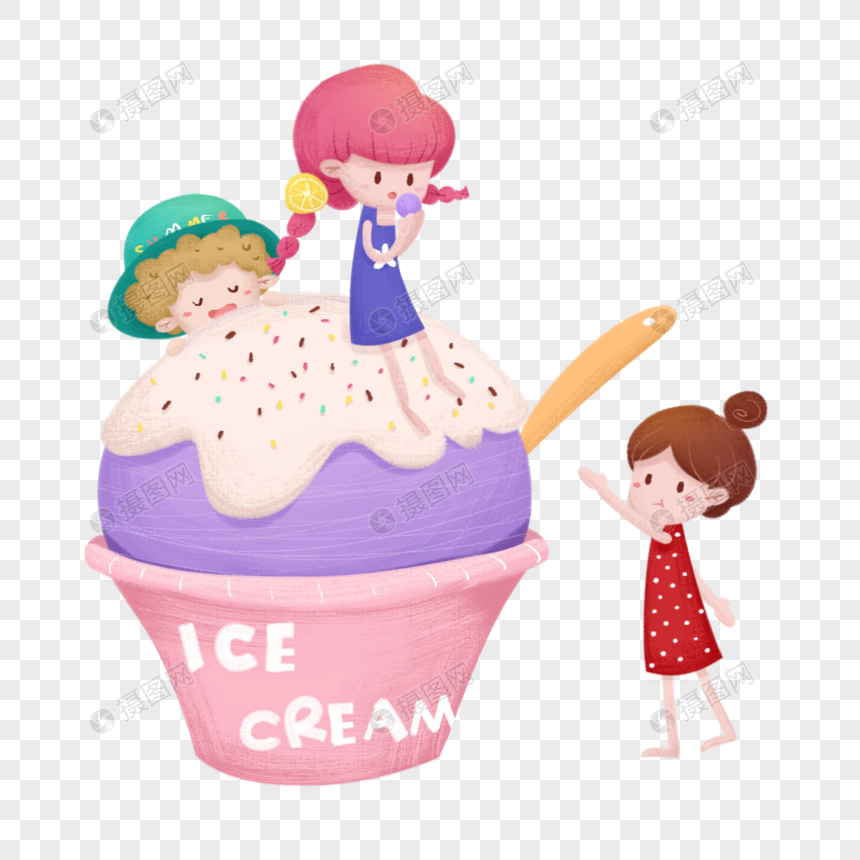 与冰淇淋图片