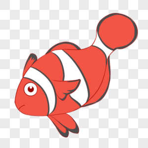 海洋生物小丑鱼齿龙鱼高清图片