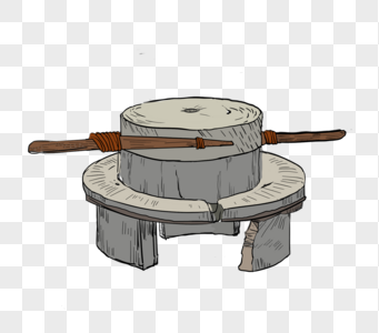 五谷杂粮石磨图片