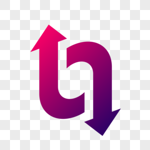 双向旋转箭头图片