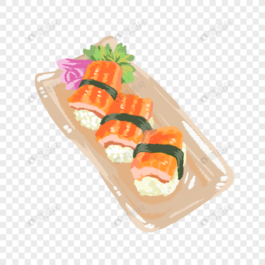 手绘寿司2图片