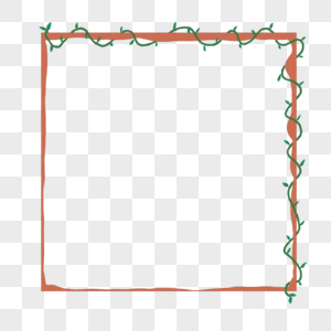 树叶简易边框高清图片