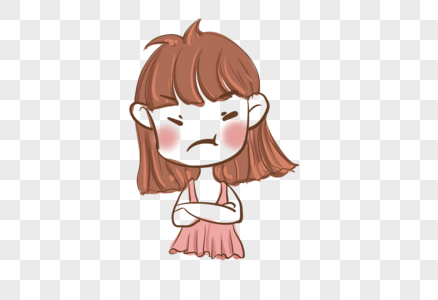 女生不开心图片