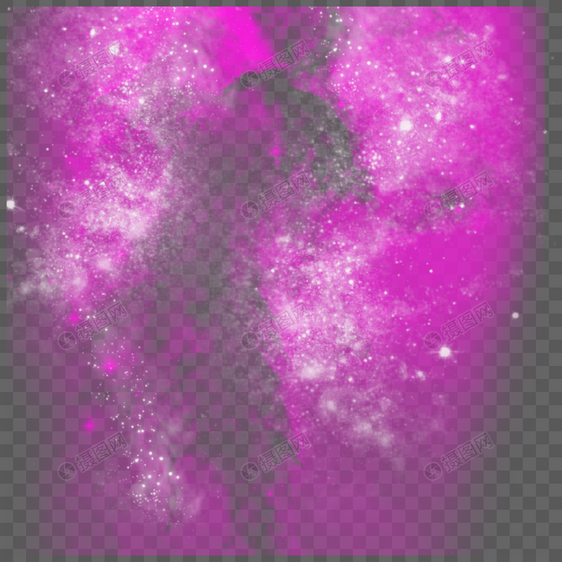 紫色星空光效图片