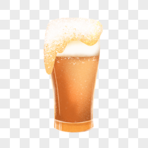 一杯溢出的啤酒图片