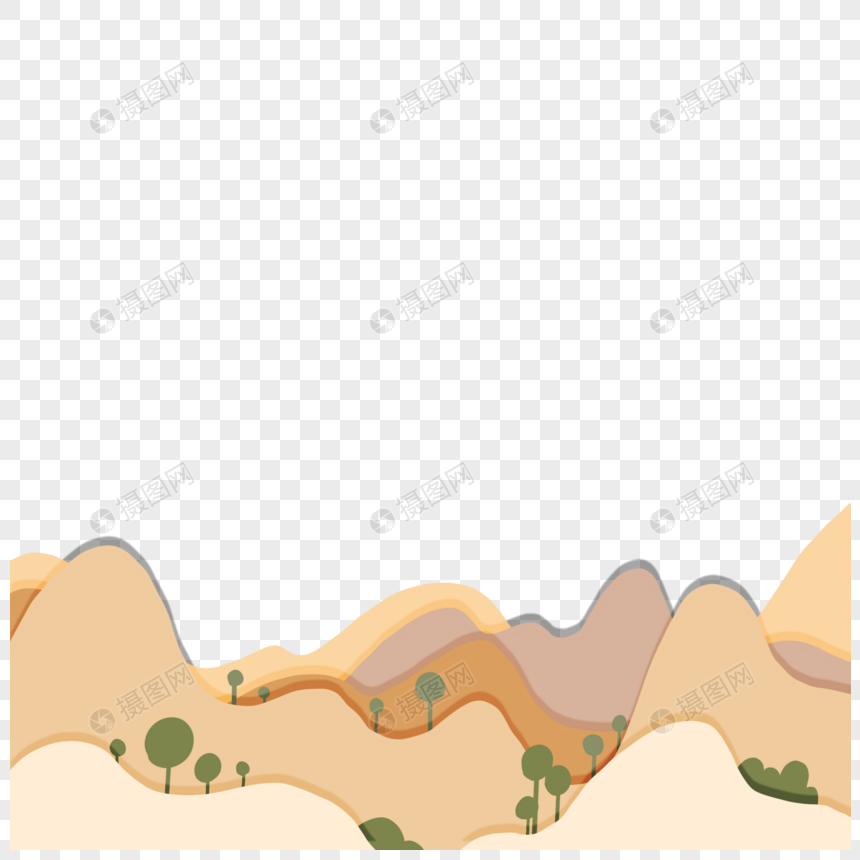 扁平山背景图片