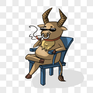 牛会抽烟的牛,黄牛图片素材