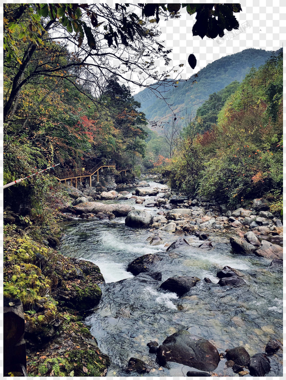 秦岭山水照片图片